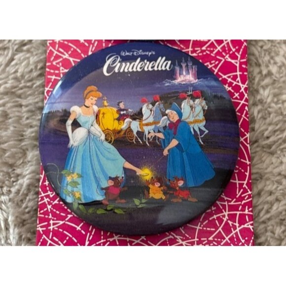 Disney Cinderella Fun Button Collector Pack Set Of 3 Decorative Laminated 1992 - Picture 3 of 6